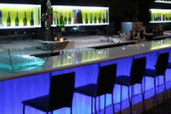 LED lighting in a bar