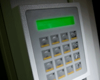 Burglar alarm keypad
