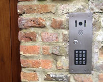 DOor entry phone on a wall