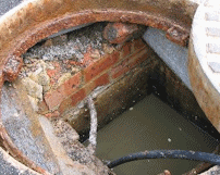 A drain manhole