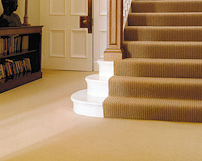 Fitted stairs carpet