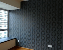Wall paper feature wall