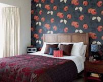 Wall paper feature wall